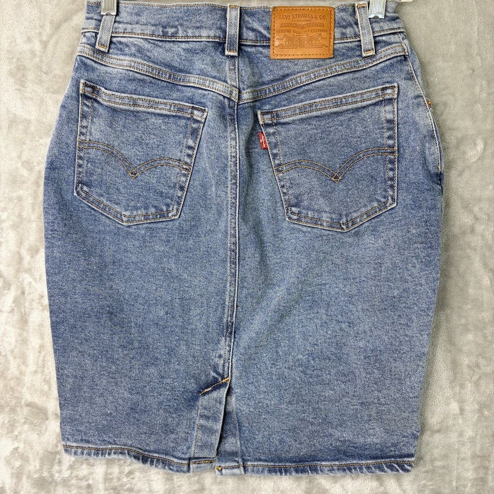 Levi's Mini Jean Skirt Women's Size 27 Rockabilly Country Retro Denim Festival
